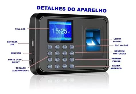 2 Relógio De Ponto Biometrico Digital Eletronico Bivolt Parcelamento