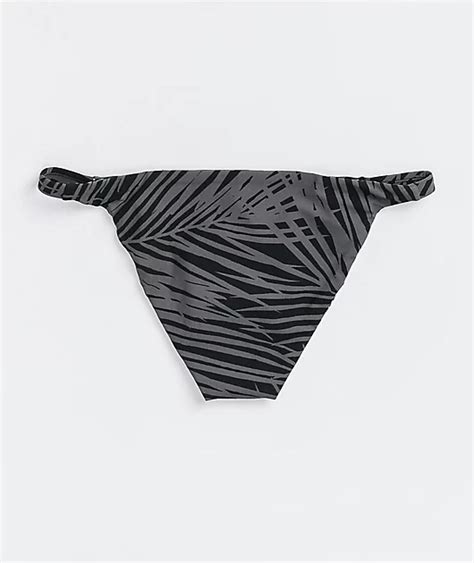 Kikirio Side Tab Palm Print Cheeky Bikini Bottom Zumiez