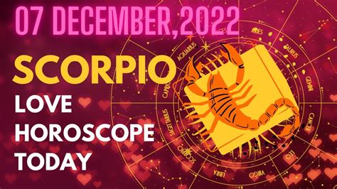 ️ Scorpio ♏️ ️ Love Horoscope Horoscope For Today December 07 2022♏