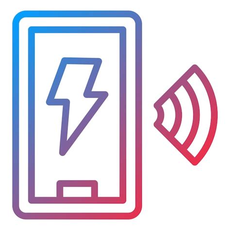 Premium Vector Wireless Charger Icon Style