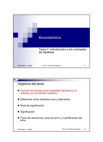 Tema 7 Introducción A Los Contrastes De Hipótesis