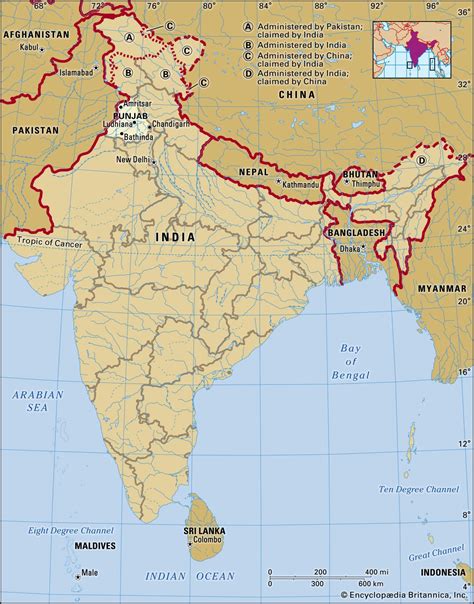 Punjab Pakistan And India Map - Carina Vivienne