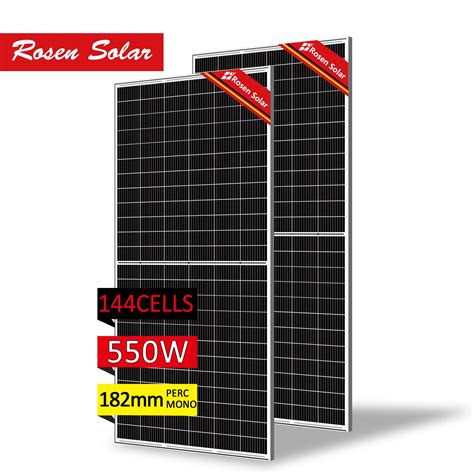 Off Grid On Gird Solar System Rosen 9bb 550W 560W Half Cut Cell Solar