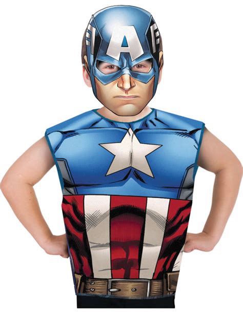 T Shirt Et Masque Captain America ™ Enfant Deguise Toi Achat De