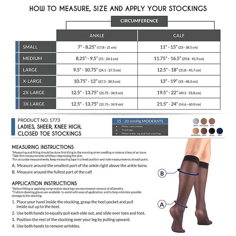 Truform Sheer Compression Stockings Mmhg Women S Knee High Denier Nude Medium Pair