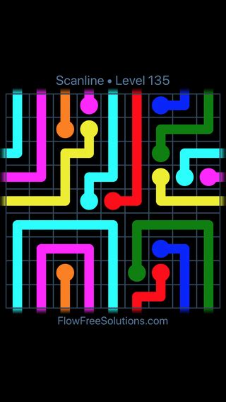 Flow Free Warps Scanline Pack X Level Puzzle Solution And