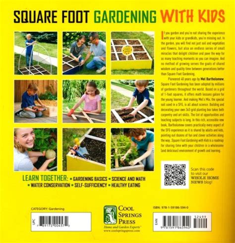 Square Foot Gardening With Kids By Mel Bartholomew Crossmap Books