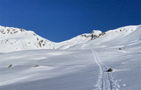 Tiejer Flue 2781m Aktuelle Verhältnisse vom 25 02 2021 auf der Route