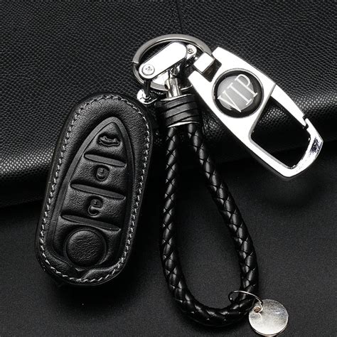 Aliexpress Buy Genuine Leather Case Key Cover Fob Metal Car