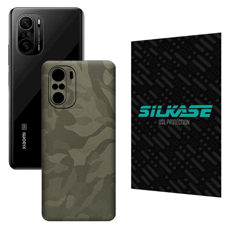 Folie Skin Silkase Pentru Xiaomi Poco F Camo Verde Protectie Spate