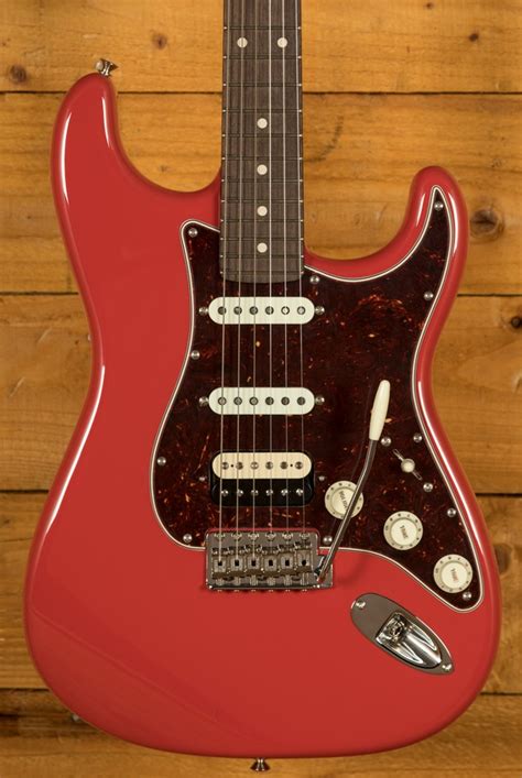 Fender Custom Shop Strat Nos Rm Rw Fiesta Red Hss Used Peach Guitars