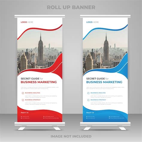 Premium Vector Corporate Business Roll Up Banner Template Design