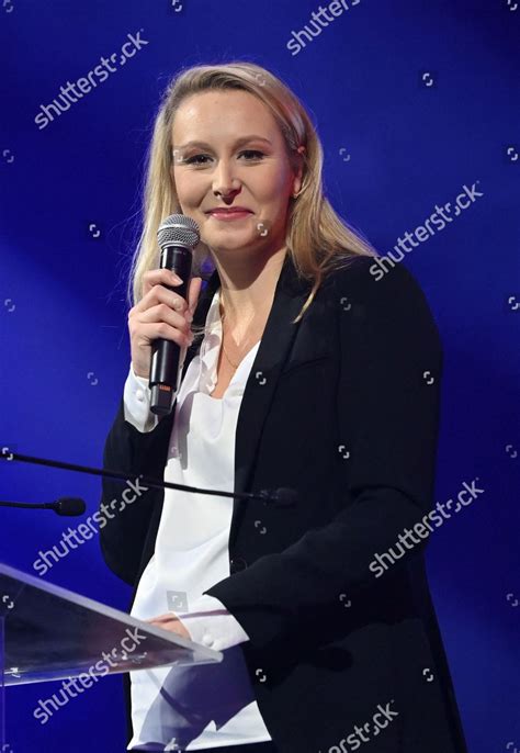 Farright Politician Marion Marechal Delivers Her Editorial Stock Photo ...