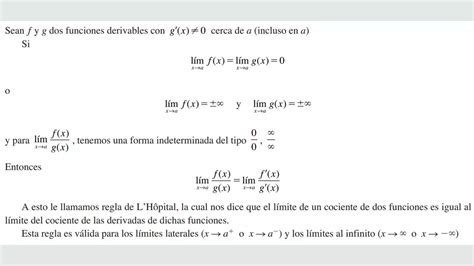 Regla de LHôpital PPT Descarga Gratuita