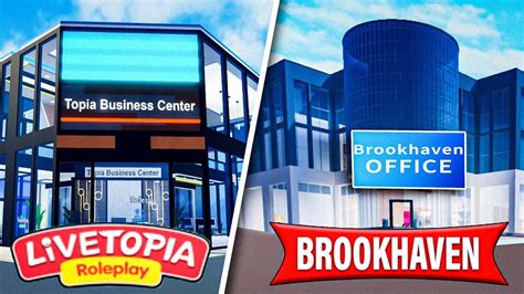 Update Office In Livetopia Rp Vs Office In Brookhaven Rp Roblox Where