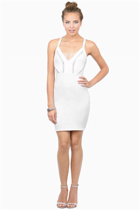 Ivory Bodycon Dress White Dress Lace Dress Ivory Bodycon