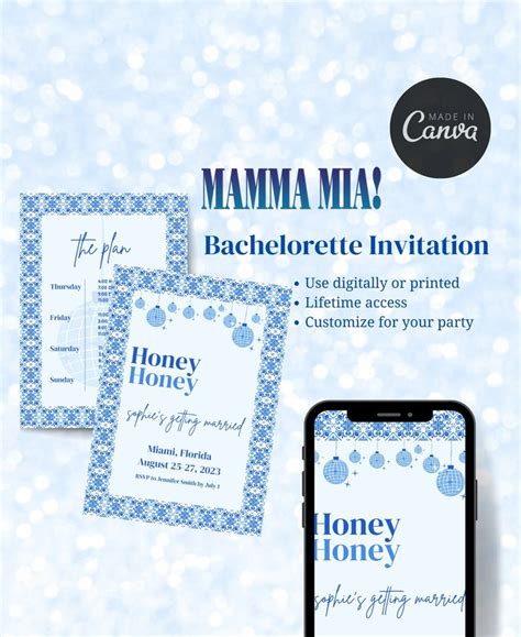 Mamma Mia Bachelorette Party Itinerary Bride S Last Disco Bachelorette