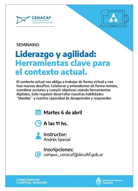 Cr Nica Ferroviaria Seminario Virtual Liderazgo Y Agilidad