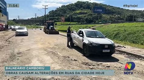 Obras causam alteração em ruas de Balneário Camboriú