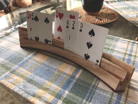 Curved And Tilted Playing Card Holder Etsy Australia