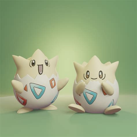 STL file Pokemon - Togepi with 2 poses・3D printing design to download・Cults