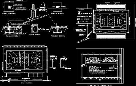 Quadra Polivalente Coberta Em AutoCAD Biblioteca CAD