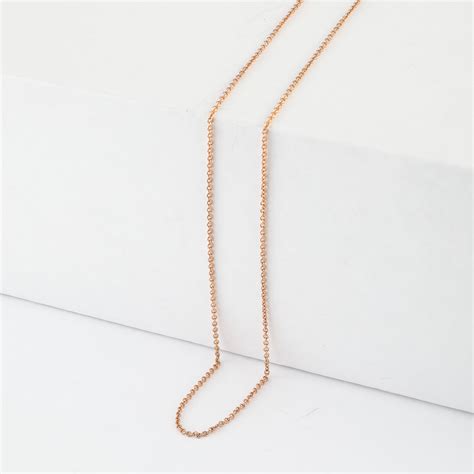 Ct Rose Gold Link Chain In Uk Inches Purejewels Uk