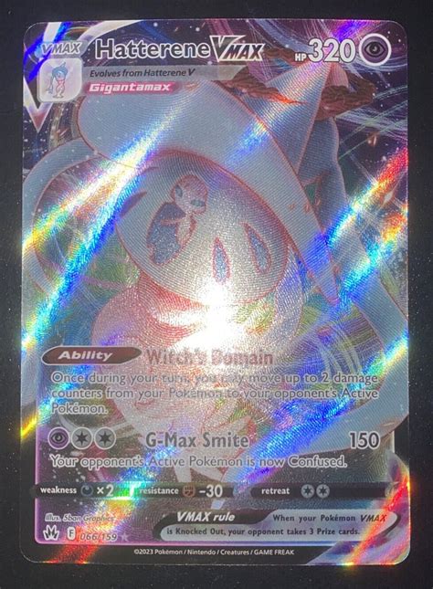 Pok Mon Tcg Hatterene Vmax Crown Zenith Holo Ultra Rare Ebay