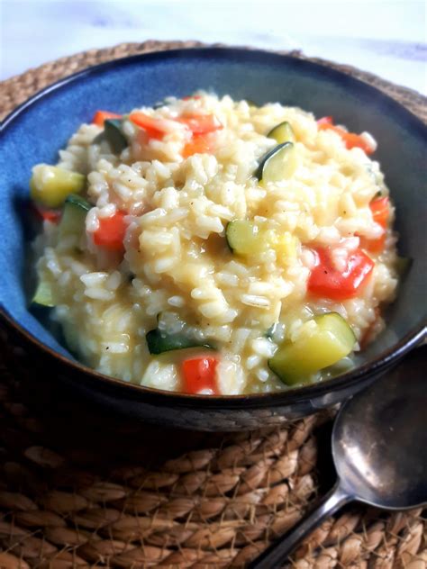 Risotto Courgette Poivron Risotto Au Companion