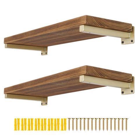 Amazon AddGrace 4 Pack Shelf Brackets Wall Mounted Gold Shelf