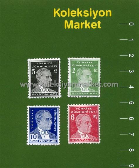 1940 Dördüncü Atatürk Serisi Pulları Koleksiyon Market