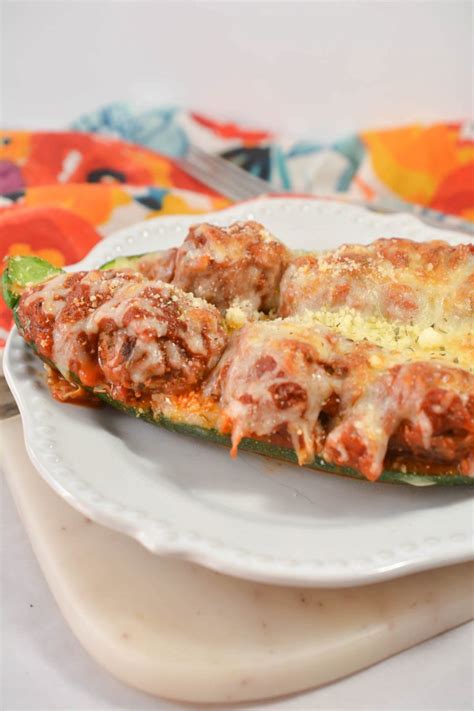 Meatball Zucchini Boats Life She Has