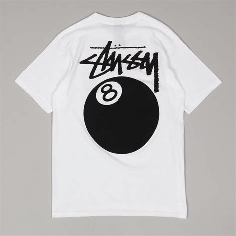 Stussy 8 Ball Tee White - Skateboarding, Nike SB, Adidas, Vans, Online ...