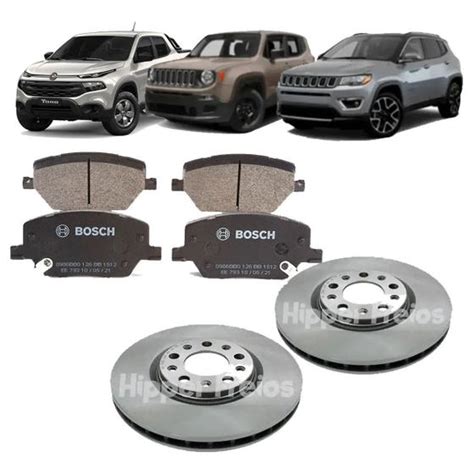 Kit Disco E Pastilha Freio Dianteiro Fiat Toro A Renegade