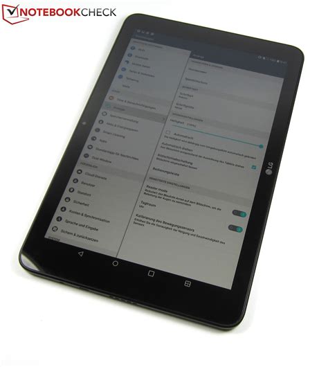 Breve análisis del Tablet LG G Pad II 10 1 Notebookcheck org Analisis