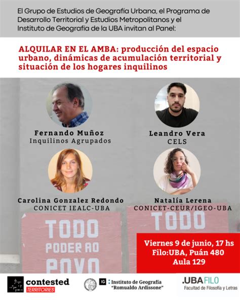 Panel Alquilar En El Amba Producci N Del Espacio Urbano Din Micas De