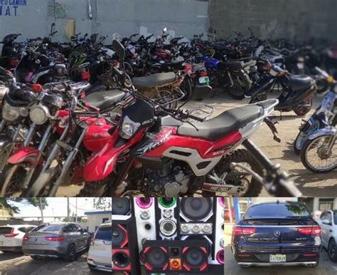 Detienen varios en Puerto Plata e incautan motocicletas vehículos y