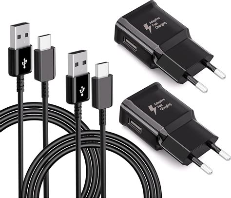 2 Pack Adaptives Schnell Ladegerät Schnellladegerät Netzteil mit USB C