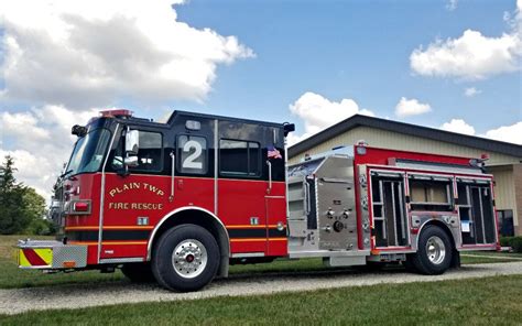 Custom Pumper Plain Township Fire Rescue OH Sutphen Corporation