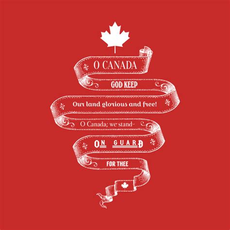 Canadian National Anthem - O Canada - Stariconsrugby - T-Shirt | TeePublic