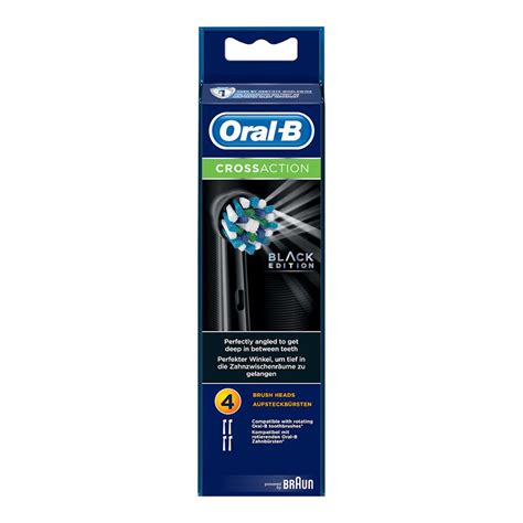 Oral B Cross Action Black Edition 4szt Końcówki Do Szczoteczki