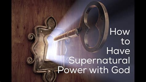 How to Have Supernatural Power with God by Shane Wall - YouTube