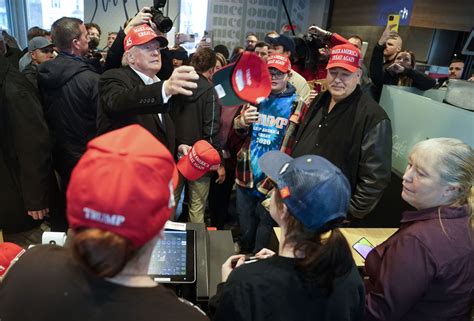 Hes Loving It Donald Trump Goes To Mcdonalds Tells Worker He Knows