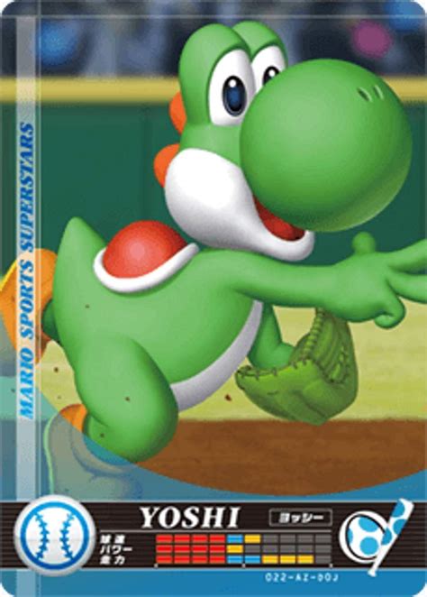 Amazon Nintendo Mario Sports Superstars Amiibo Card Baseball Yoshi