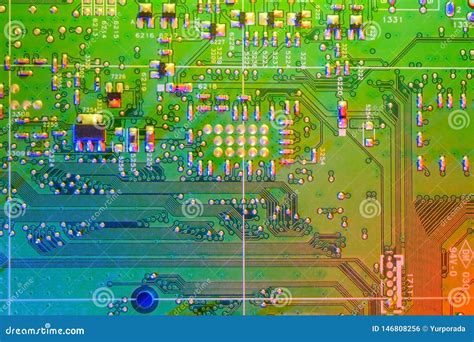 Papel Pintado Electr Nico Del Tablero Microprocesador Digital De La