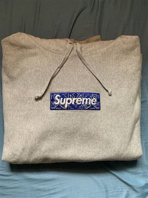 Supreme Supreme Bandana Box Logo Hoodie Grailed