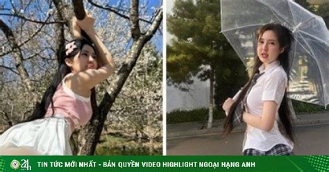 Hot girl mặc ngắn cũn cỡn tư thế khoe vòng ba phản cảm