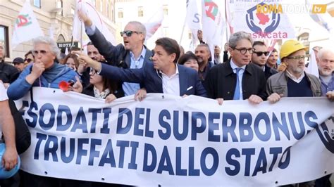 VIDEO Giuseppe Conte Al Corteo Degli Esodati Dal Superbonus No