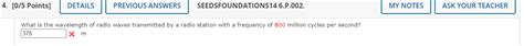 Solved What is the wavelength of radio waves transmitted by | Chegg.com