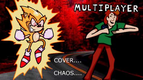 Shaggy Vs Fleetway Sonic Chaos X Super Saiyan FNF Multi COVER DE